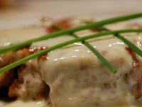 Camembert Cheese  white cheese sauce