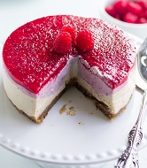 Raspberry  cheesecake topping-